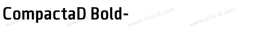 CompactaD Bold字体转换